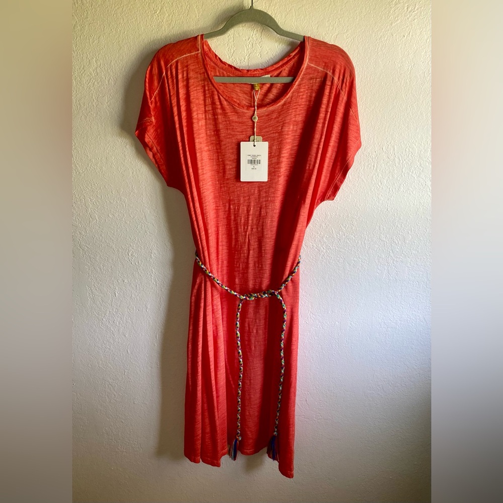 DOWNEAST Emmy Tassel Dress in Paprika NWT